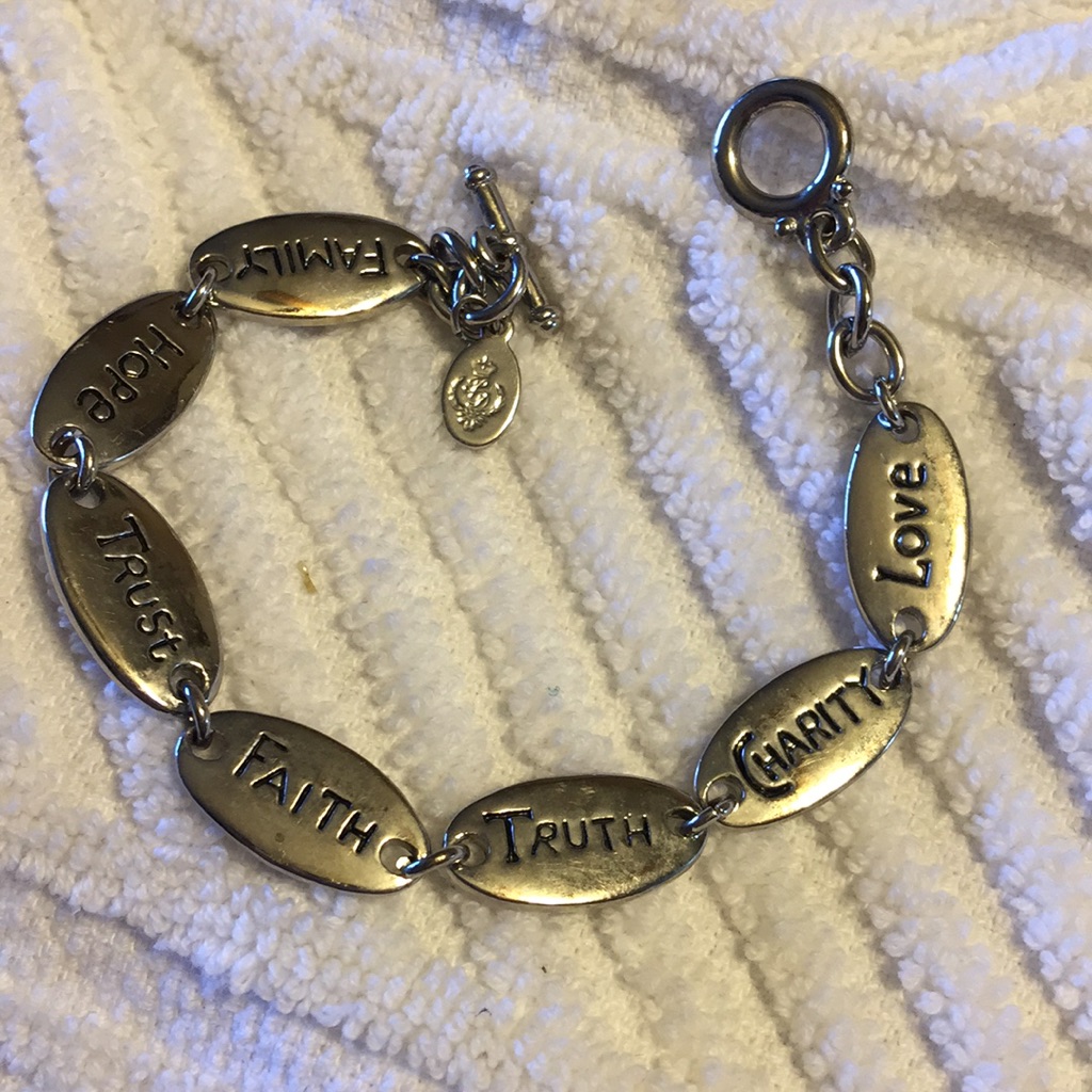 Pd Silver Hope Bracelet